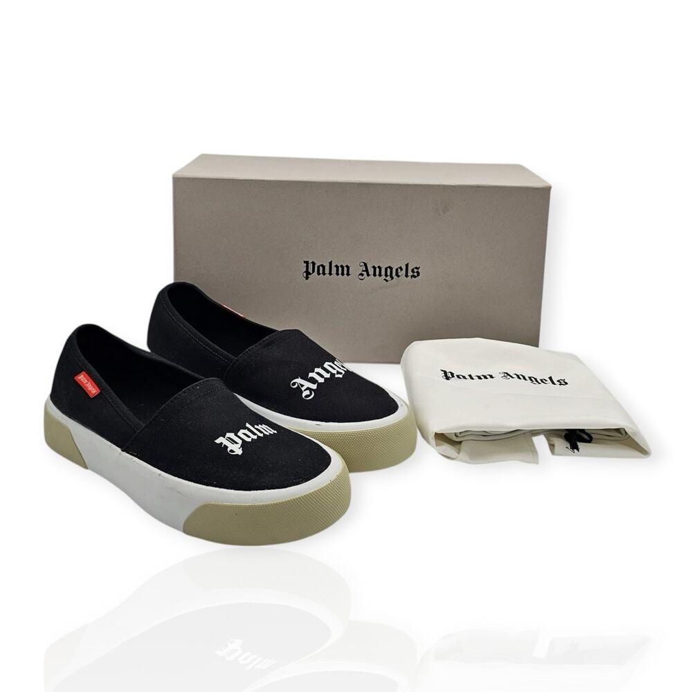 Logo Slip On Sneakers Black White EU 41 US 8 New Box $295